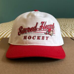 SHU Hockey Hats Two-Tone Cap - White and Red